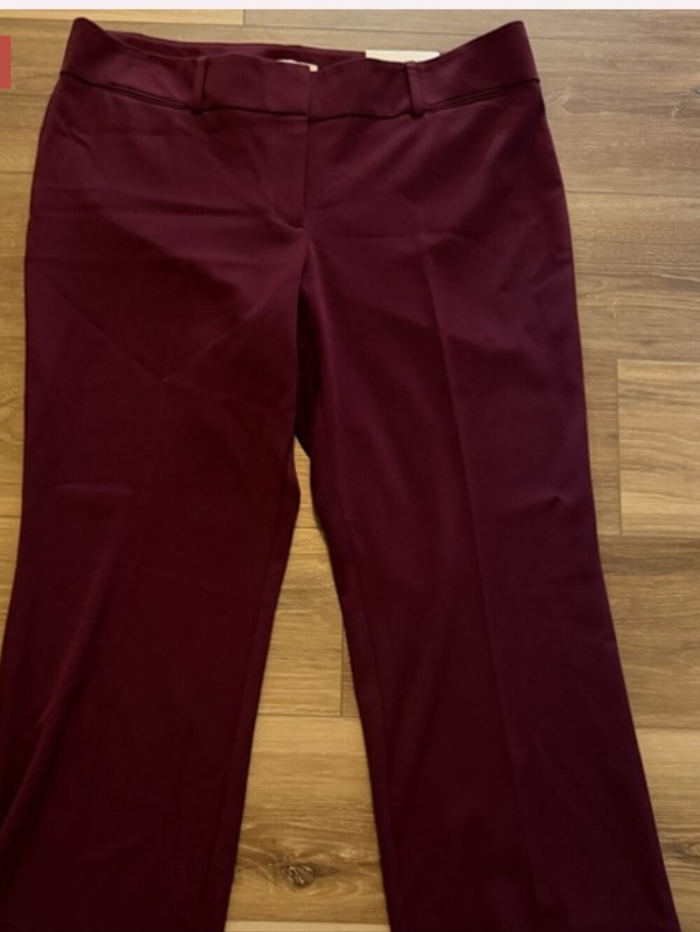 NWT Loft original trousers size 14 in burgundy